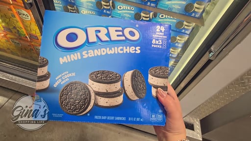 Oreo Mini Frozen Dessert Sandwiches, 24 ct / 1.25 fl oz Each