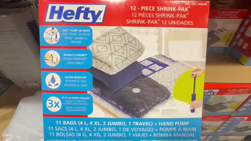 Hefty 12 Piece Shrink-Pak Combo