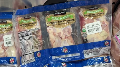 Fresh Organic Chicken Party Wings Per Lb