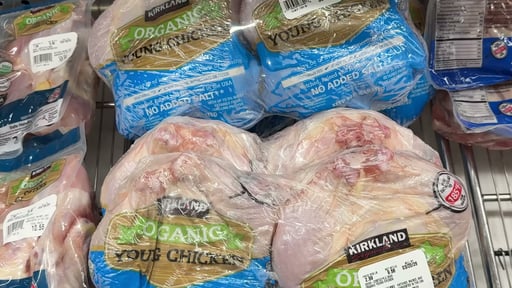 Fresh Organic Chicken Whole Bagged Fryers Per Lb