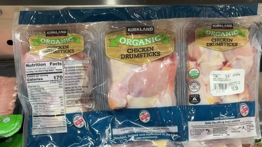Fresh Organic Chicken Drumsticks per Lb