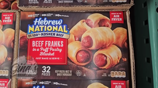 Hebrew National Franks in a Blanket, 32 Count, 18.4 Ounces