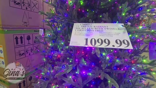 12' Pre-Lit Radiant Micro LED with Twinkle Christmas Tree