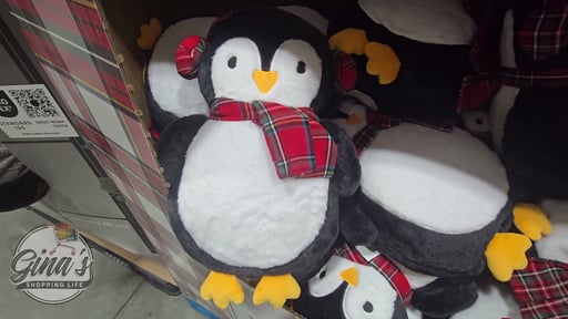 HOLIDAY DECOR PILLOWS PENGUIN OR GINGERBREAD HOUSE