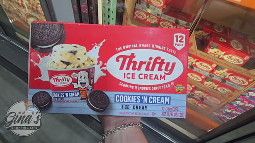 Thrifty Ice Cream Cookies 'N Cream Ice Cream Cups, 12 × 3.6 fl oz