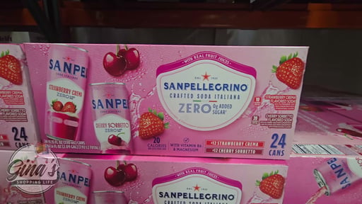 Sanpellegrino Zero Strawberry Crema & Cherry Sorbetto Sparkling Soda, 24 x 11.15 oz