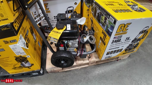 BE Power Equipment Gas Pressure Washer 3400 PSI 2.4 GPM 223CC