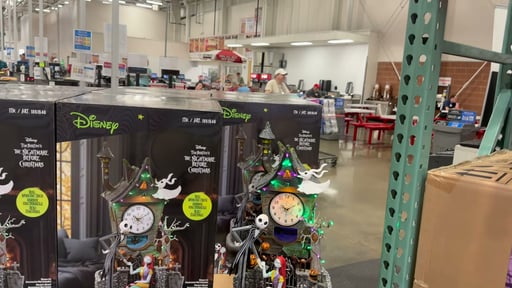 Disney Nightmare Before Christmas 22" Animated Clock Tower with LED and Music