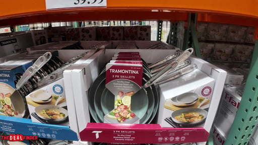 Tramontina 3-Piece Stainless Steel Ceramic Fry Pans