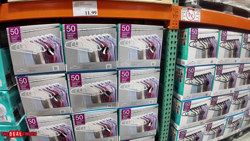 Flocked Non-Slip Hangers 1/8" Wide - 50 Pack