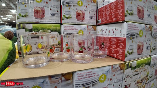Pandex 14oz Fruit Icon Glass 4-Pack
