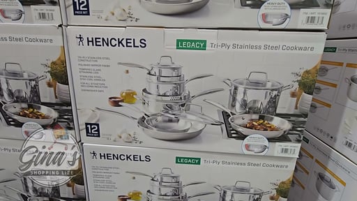 Henckels Tri-Ply Clad Stainless Steel Cookware Set 12-Piece