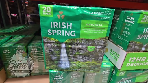 Irish Spring Bar Soap 4.5 oz 20 ct