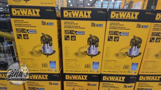 DEWALT 8 Gallon Stainless Steel Stealth Wet/Dry Vacuum