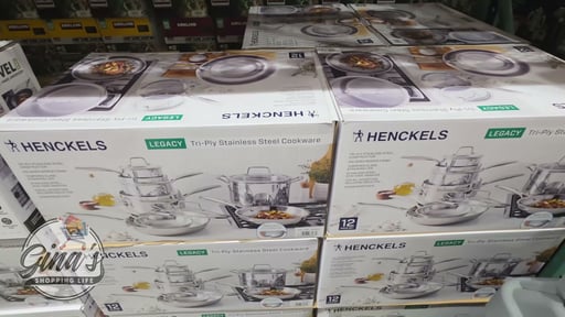 Henckels Tri-Ply Clad Stainless Steel Cookware Set 12-Piece