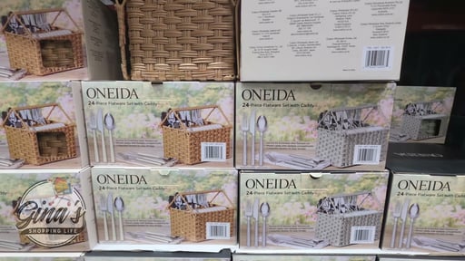 Oneida 24-Piece Flatware Set with Caddy