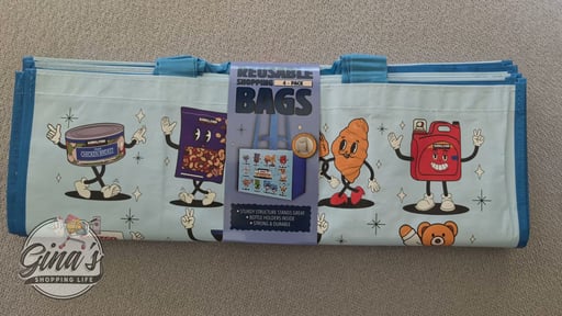 KeepCool Reusable Character Tote Bag, 4-Count