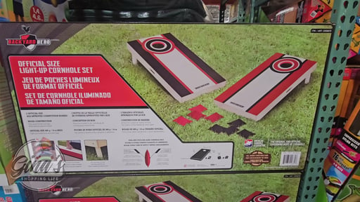 MD Sports Cornhole Set with LED Lights