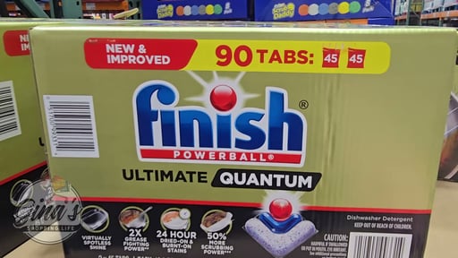 Finish Powerball Ultimate Quantum Dishwasher Detergent Tabs, 90 Count