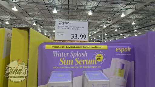 Espoir Water Splash Sun Serum SPF 50+ 1.69oz 2-Pack