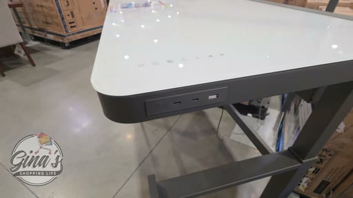 Tresanti Aurora 47" Adjustable Height Desk with LED