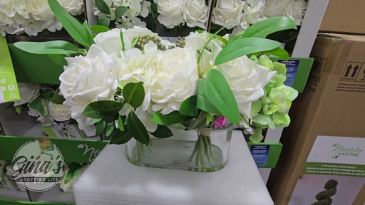 Nearly Natural Faux 10" Mixed Rose & Hydrangea Arrangement