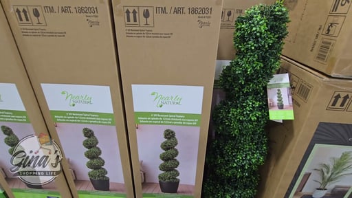 Nearly Natural 4' Spiral Boxwood Topiary
