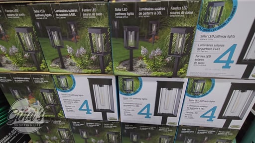 GTX Solar LED Pathway Lights 4-Pack