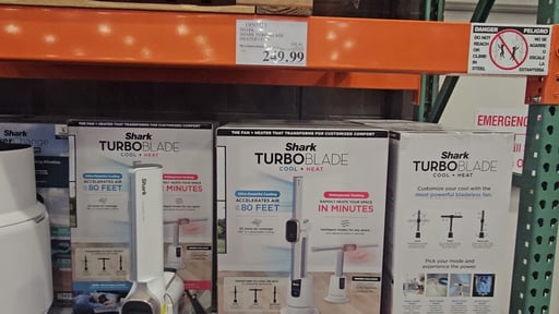 Shark TurboBlad Cool + Heat Ultra-Customizable Bladeless Tower Fan and Heater