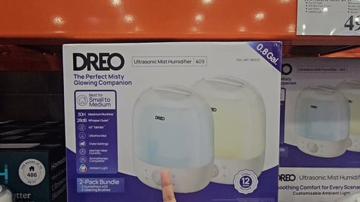 Dreo 0.8 Gallon Ultrasonic Humidifier 2-Pack