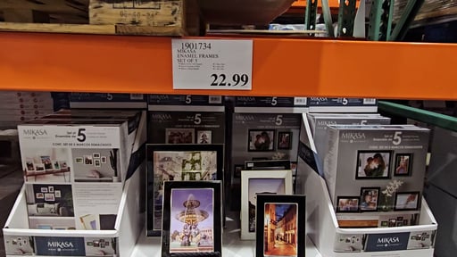 Mikasa Enamel Picture Frames, Set of 5