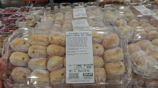 Mini Beignets Filled with Chocolate Hazelnut 22 Count