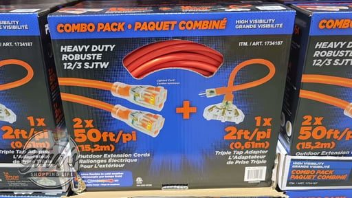 Prime 50ft Extension Cord 2PK