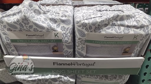 Portuguese Flannel Sheet Set 4PC King