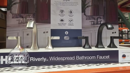 Kohler Riverly Widespread BN/MB Bath Faucet