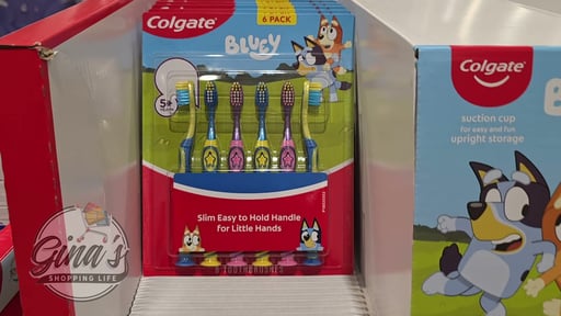 Colgate Bluey Toothbrush 6 Pack
