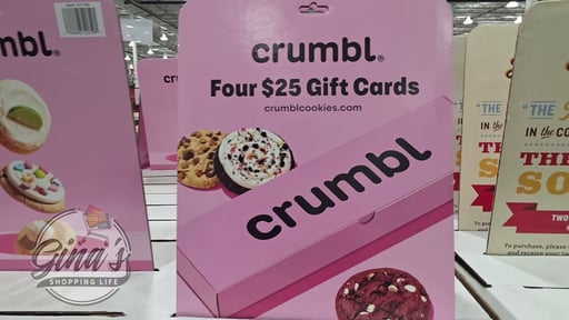 Crumbl Cookies 4/$25 Gift Cards