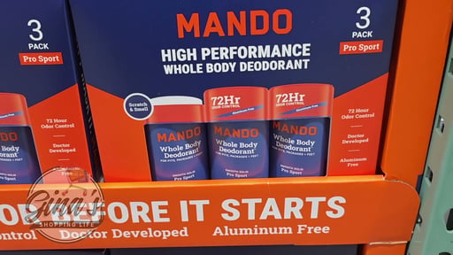Mando Whole Body Deodorant 3 / 2.6oz (7.8oz Total)