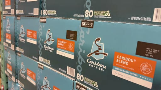 Caribou Blend Medium Roast 80 Count K-Cup Pods