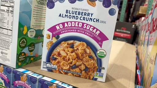 Cascadian Farm Organic Blueberry Almond Crunch Cereal 34 oz