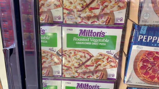 Milton's Cauliflower Roasted Veggie Pizza 2 Count 35.6 Ounces