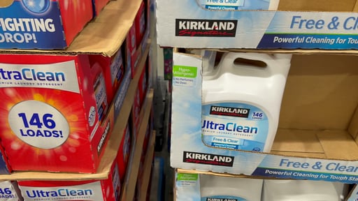Kirkland Signature Ultra Clean HE Liquid Laundry Detergent, Fresh Scent, 146 Loads, 194 fl oz