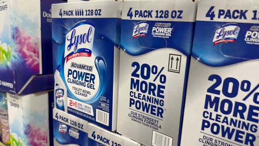 Lysol Advanced Toilet Bowl Cleaner, 4-Pack, 32 fl oz Bottles