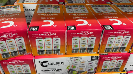 Celsius Sparkling Energy Drink Variety Pack, 18 / 12 fl oz Cans