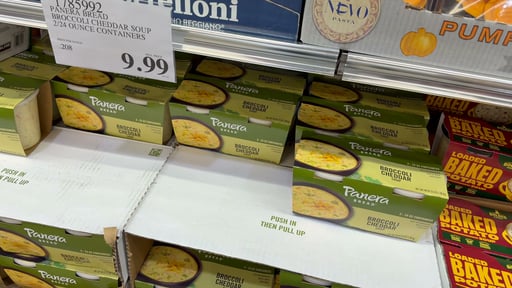 Panera Bread Broccoli Cheddar Soup 2/24 Ounce Containers