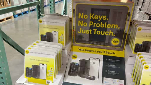 Yale Assure Lock 2 Touch Black Smart Deadbolt with Home Key and Wi-Fi