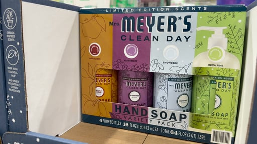 Mrs. Meyer's Clean Day Hand Soap Variety Pack, 4 × 16 fl oz