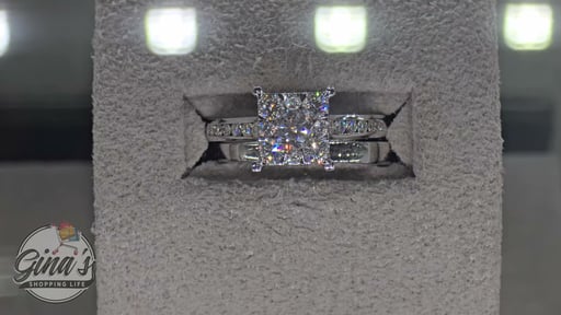 14kt White Gold VS2 I 1.10ctw Round Diamond Ring Set (0.30ct Center)