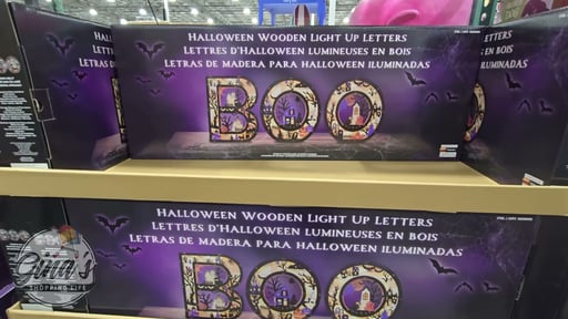 BOO Wood Letters with LED Lights, Set of 3