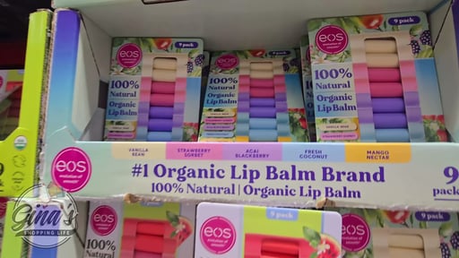 eos Natural USDA Organic Lip Balm, 9 Sticks Assorted Flavors